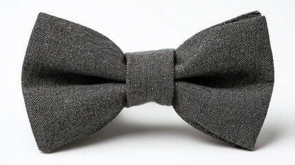 Gray bow tie