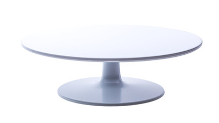 White round cake stand with pedestal base
