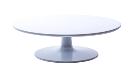 White round cake stand with pedestal base