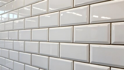 White glossy ceramic tile background clean wall surface decorative texture modern minimal pattern template for advertising flyer poster banner branding marketing with copy space for text or logo backd