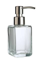 Obraz premium Clear glass soap dispenser with chrome top