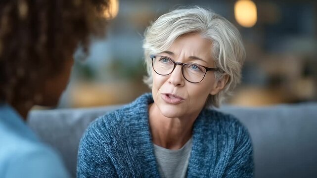 counseling session scene where a compassionate therapist supports a grieving person, symbolizing the stages of grief, coping strategies, and the journey toward acceptance and emo