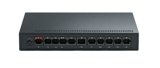 Gray network switch with multiple ports