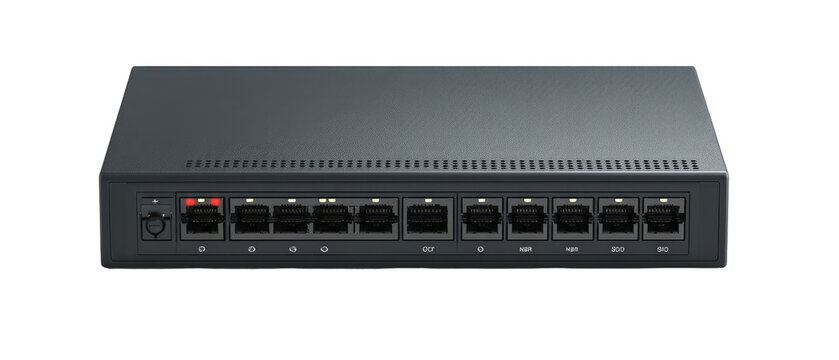 Gray network switch with multiple ports