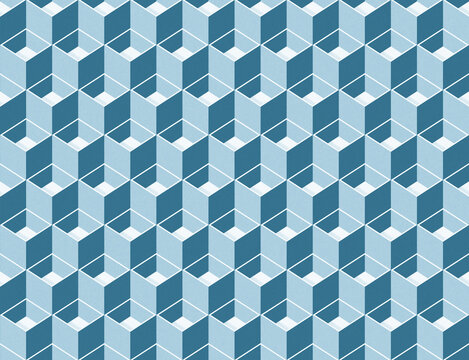 Repeating Geometric Boxes Background Illustration.