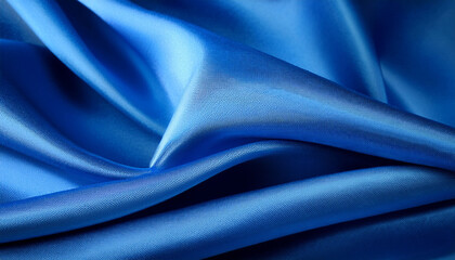 Elegant Blue Fabric Waves
