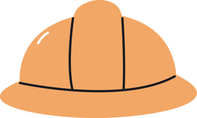 Cartoon Construction Helmet