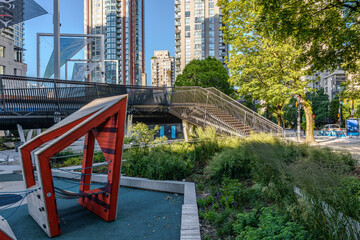 Fototapeta premium Photo of Rainbow Park in Downtown Vancouver, BC, Canada
