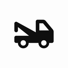 tow truck icon sign vector