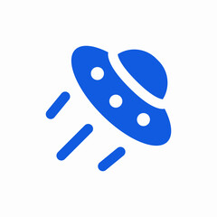 ufo flight icon sign vector