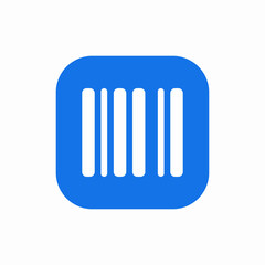 barcode product icon sign vector