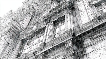 Ornate building facade detail