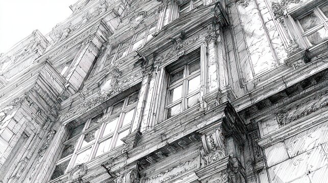 Ornate building facade detail