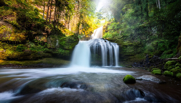 Waterfall In The Forest