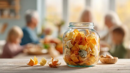 Thanksgiving Jar Family Dinner, Holiday Celebration