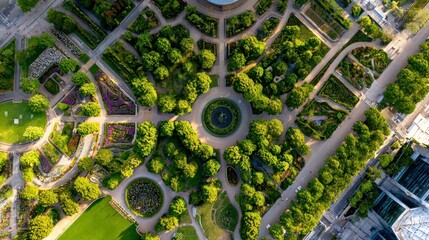 Park aerial view design