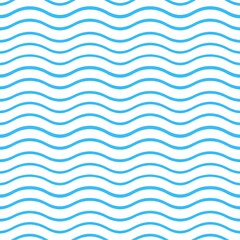 Blue Wavy Line Pattern Background