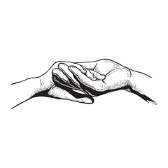 Child and parent holding hands
