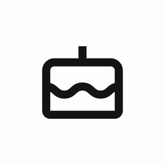 birthday cake icon sign vector