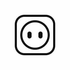 electricty socket icon sign vector