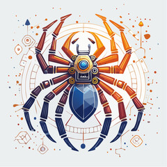 Geometric Spider Robot Design