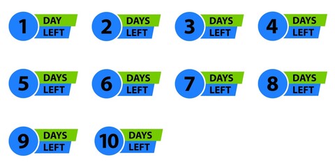 Set of days left for advertising 