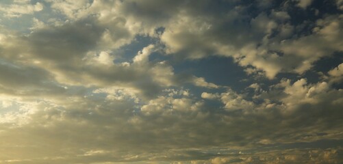 Obraz premium Blue sky & clouds. Graphic design concept