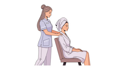 Stylish young woman with short dark hair wearing a black jumpsuit and carrying a patterned rolling suitcase and a coffee cup walking confidently