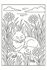 sleeping fox