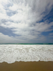sand beach and blue sky