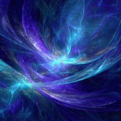 Abstract Cosmic Galaxy Design With Swirling Colors