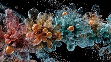 Naklejka premium Abstract Colorful Liquid Explosion