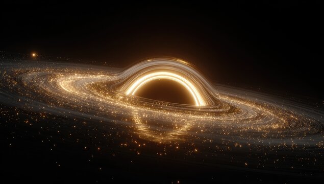 Cosmic vortex, golden ring
