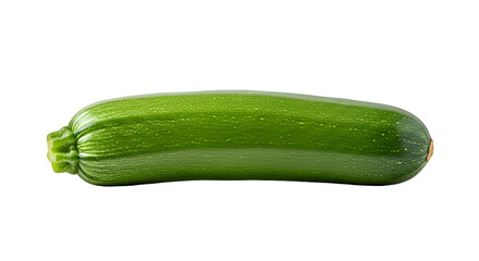 Fresh Green Zucchini Vegetable Resting on a Dark Reflective Surface