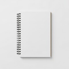Mock up de caderno isolado em fundo branco.