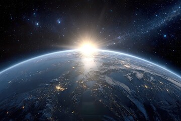 Earth rising from space (1)