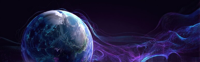 Earth in cosmic mist