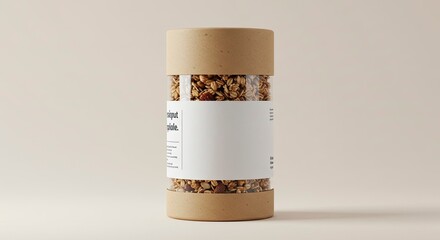 Minimalist Granola Packaging Mockup
