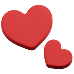 3D Love Heart Icon