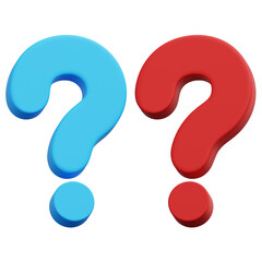 3D Question Mark Icon