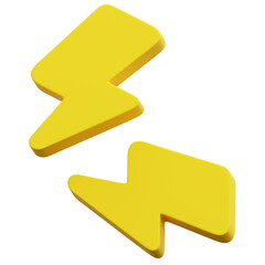 3D Energy Zap Icon