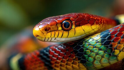 Close-up of a vibrant snake (1)