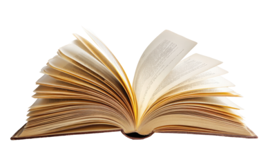 Open book, pages spread wide