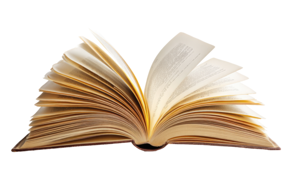 Open book, pages spread wide