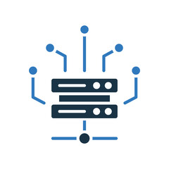 Server Node mixed color icon