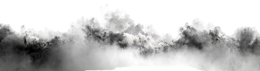 Naklejka premium Abstract grayscale cloud formation