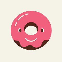 Obraz premium Cartoon donut