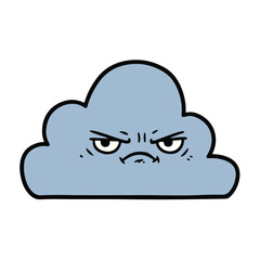 Fototapeta premium Grumpy cloud