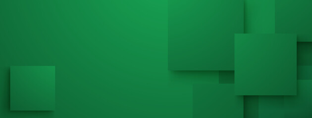 Green abstract background with various shades of green, featuring rectangles and squares, creating a layered effect.