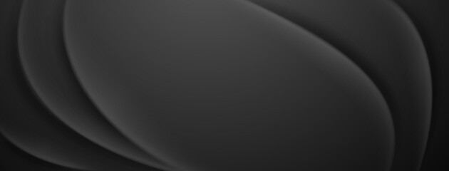 Smooth, dark grey gradient curves create a sense of depth and flow, forming an abstract background.